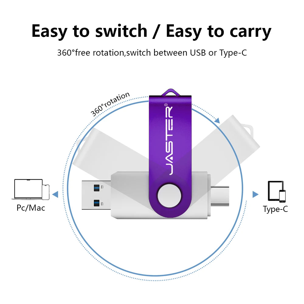 50-Pack USB-C 3.0 Flash Drives 128GB | Free Custom Logo USB Flash Drive PRIMED