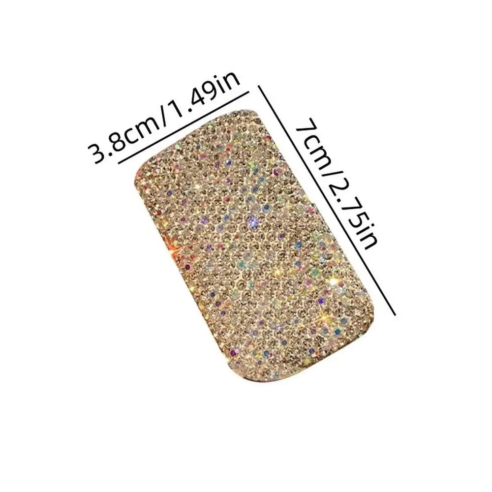 Rhinestone 3-Compartment Mini Pill Case | Portable Travel Organizer