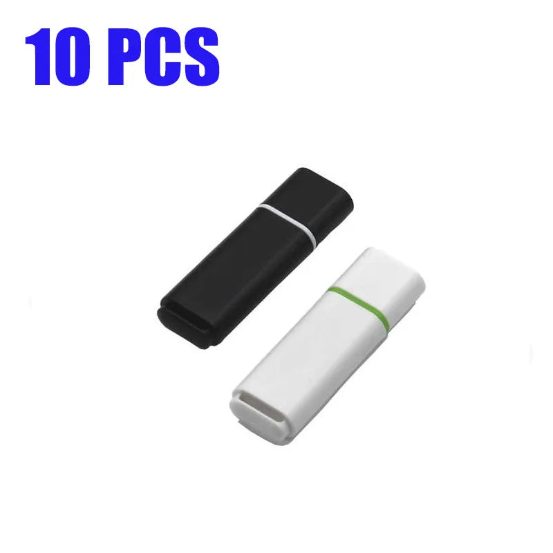 10-Pack USB Flash Drives 128MB–32GB | Ceamere Plastic Pendrives USB Flash Drive PRIMED