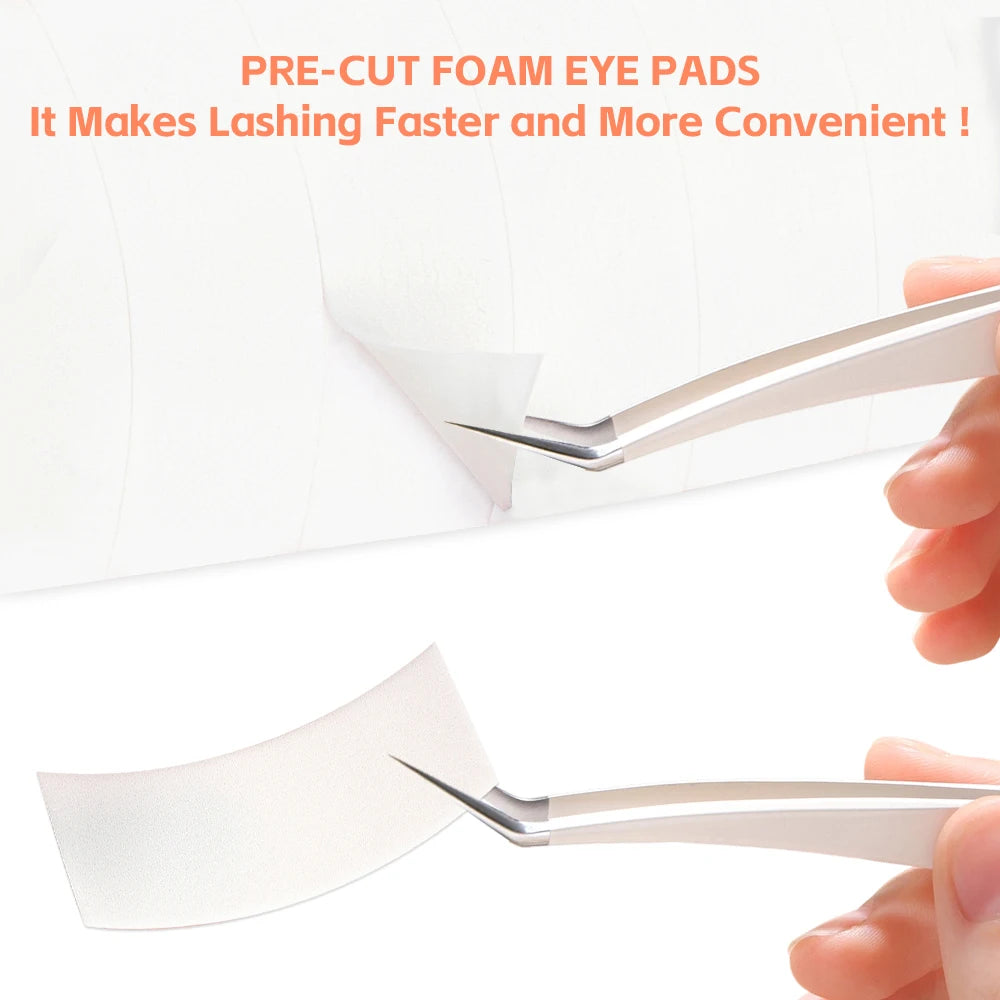 110Pcs Eyelash Extension Foam Tape Under Eye Pads – Non-Woven Eyelash Extension Tape PRIMED