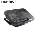 TISHRIC Laptop Cooling Pad 12–17" | 4 Fans, LCD, Dual USB Laptop Cooling Pad PRIMED black China Mainland