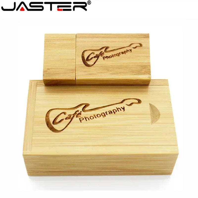 Wooden USB Flash Drive Custom Laser Engraved – 8GB to 64GB Gift USB Flash Drive PRIMED