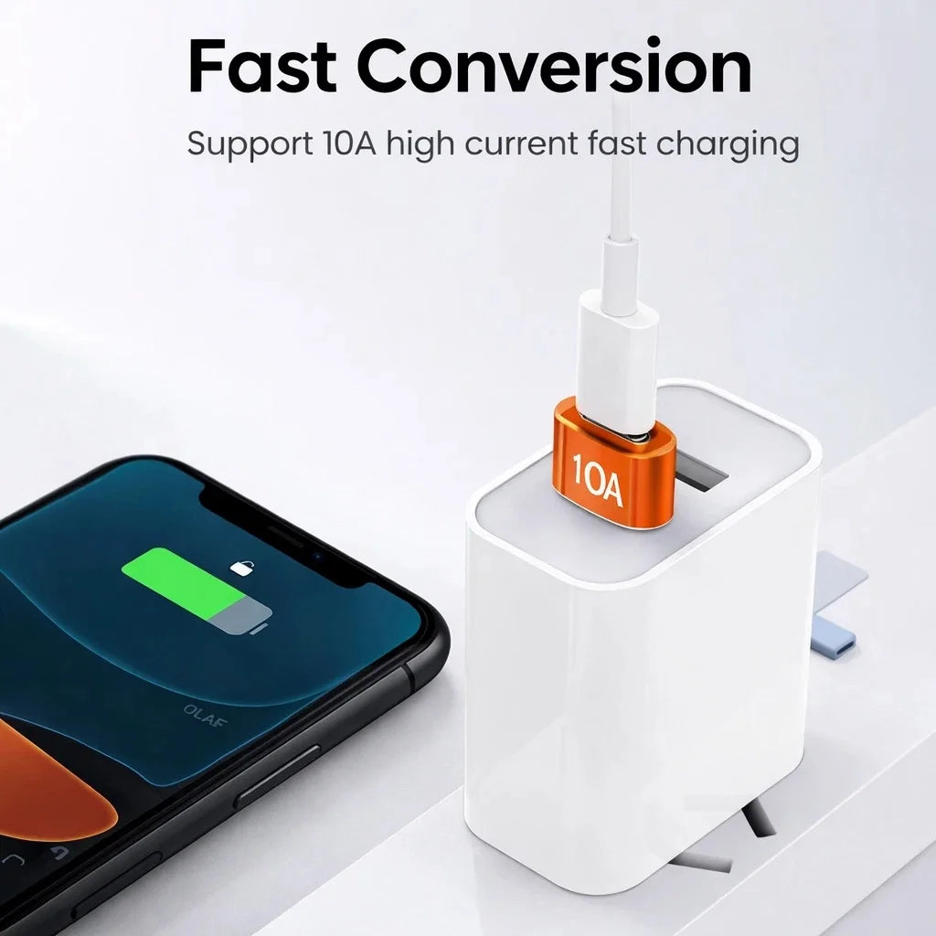 USB 3.0 to USB-C OTG Adapter 10A 240W | Type-C Converter USB-C OTG Adapter PRIMED