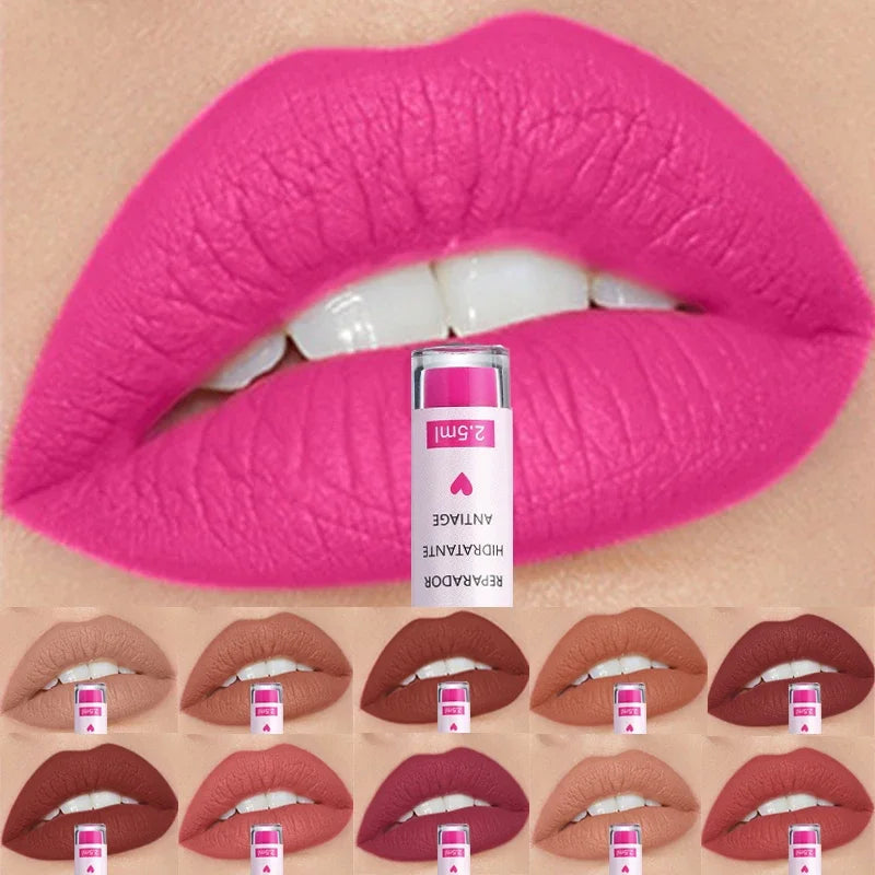 Fafamoon Rose Red Matte Liquid Lipstick – Waterproof Lip Glaze Matte Liquid Lipstick PRIMED