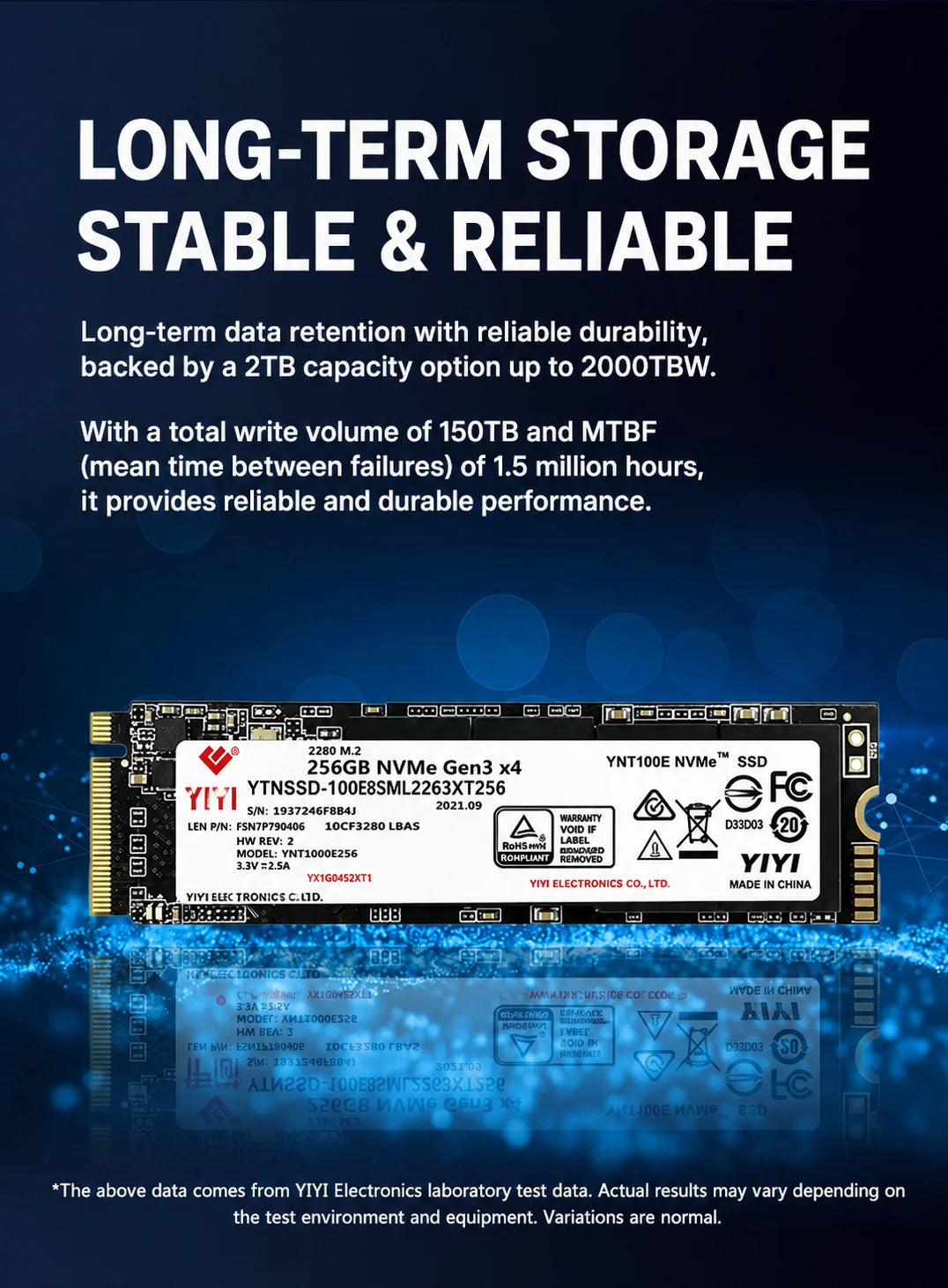 U.CHRD M.2 NVMe SSD 256GB–2TB PCIe 3.0 Internal Drive