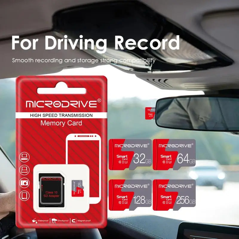 MicroDrive Micro SD Card Class 10 U3 V30 | 4GB–256GB Micro SD Card PRIMED