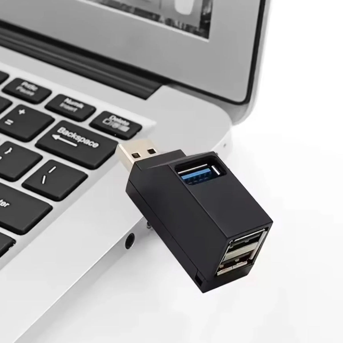 USB 3.0 Hub – 1 to 3 Port Mini Splitter Adapter for PC & Laptop