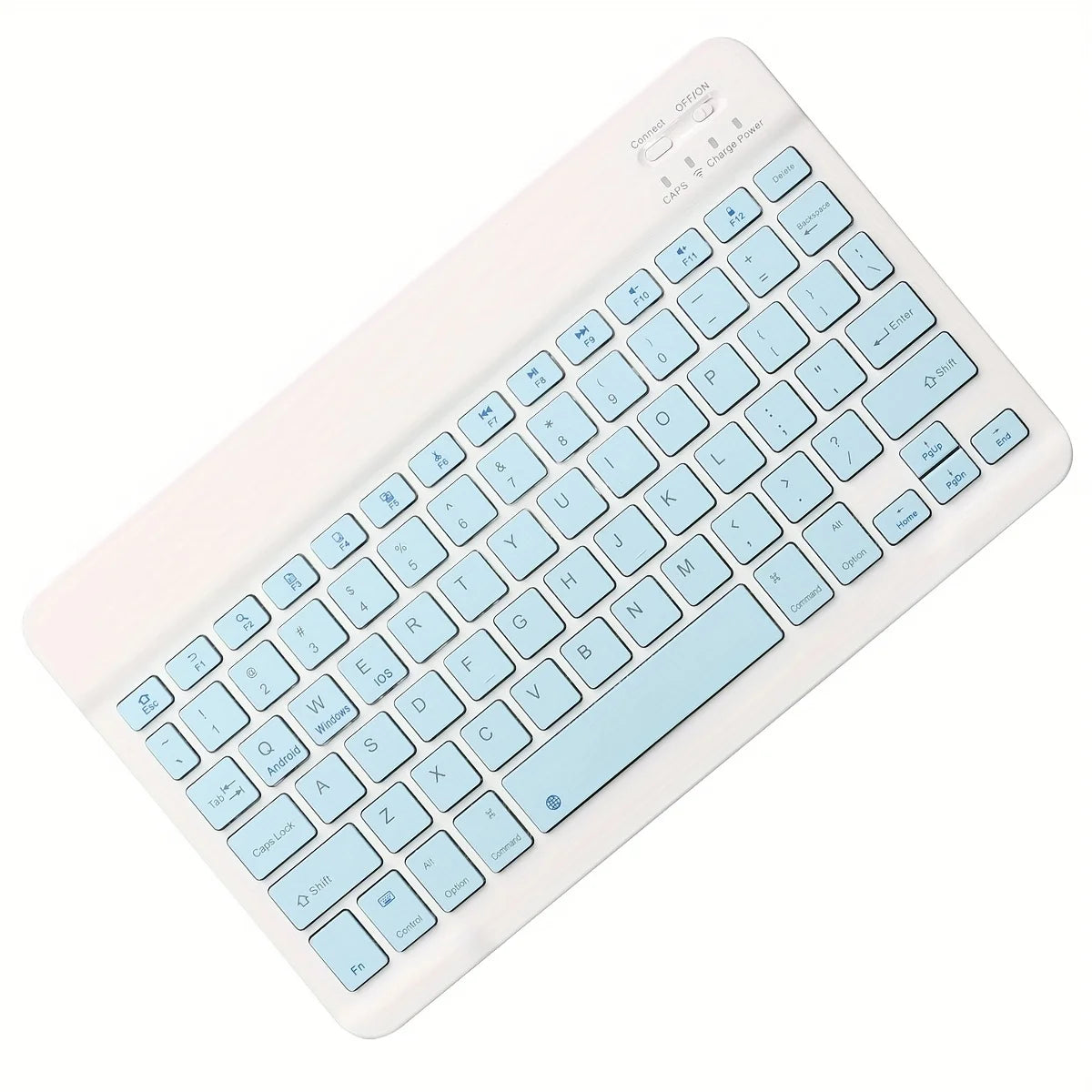 Ultra-Thin 10" Bluetooth Wireless Keyboard – iOS Android Windows Bluetooth Wireless Keyboard PRIMED Blue keyboard