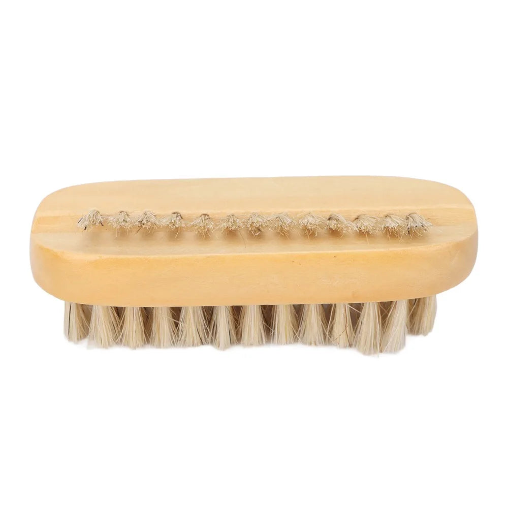 Wooden Double-Sided Nail Cleaning Brush | Salon & Home