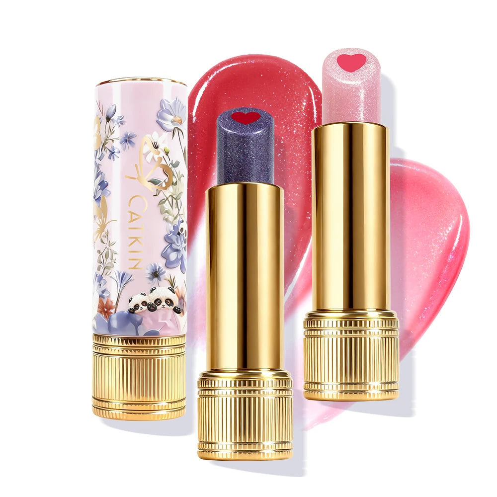 CATKIN Whiffle Dance Tinted Lip Balm – Dual-Core Moisturizing Gloss Tinted Lip Balm PRIMED C01 C02