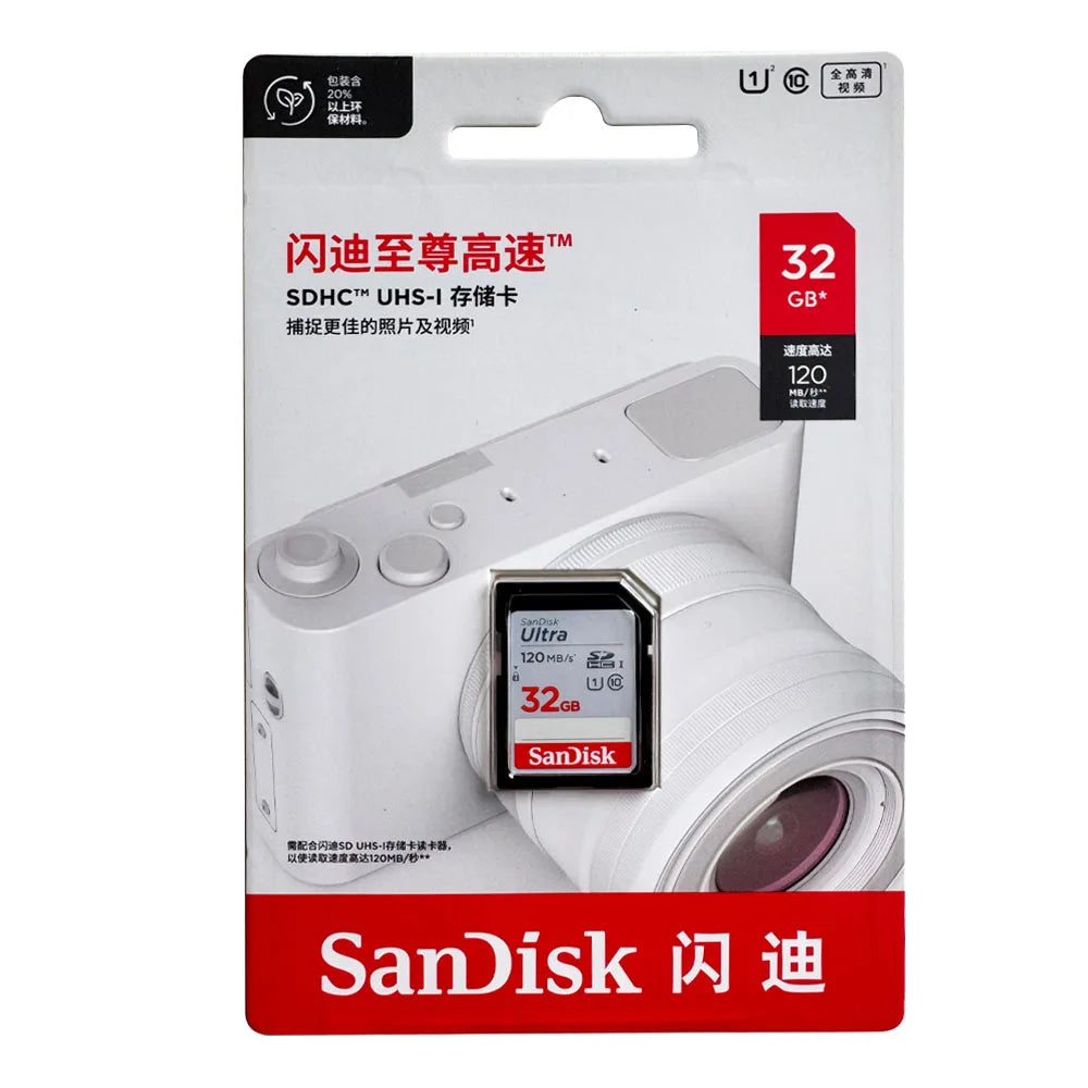 SanDisk Ultra SD Card 32GB–256GB | Up to 150MB/s SDXC Flash Memory Card PRIMED