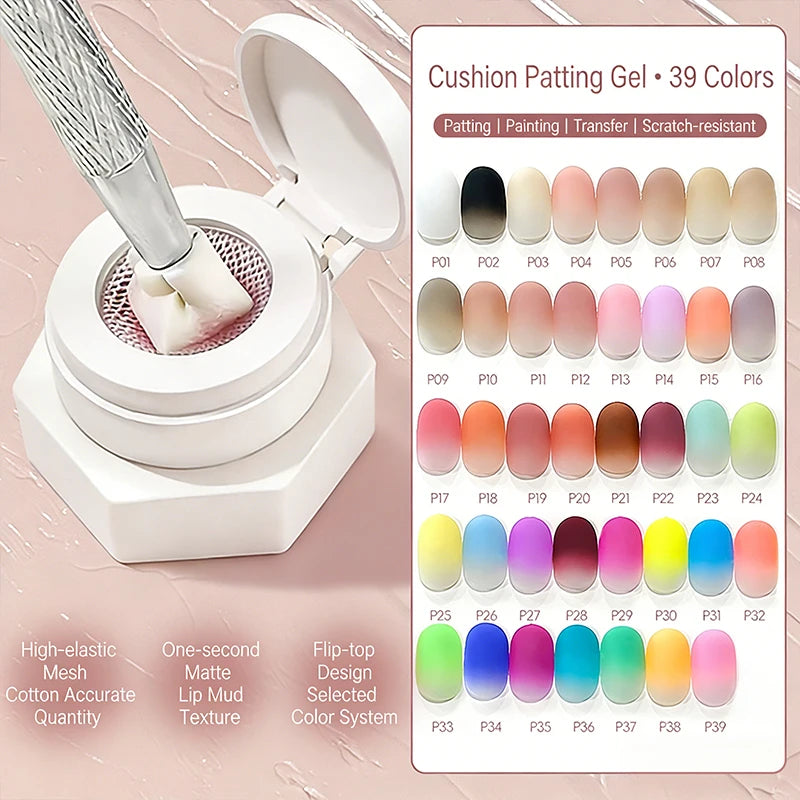39-Color Air Cushion Nail Art Gel – UV LED Ombre & Gradient