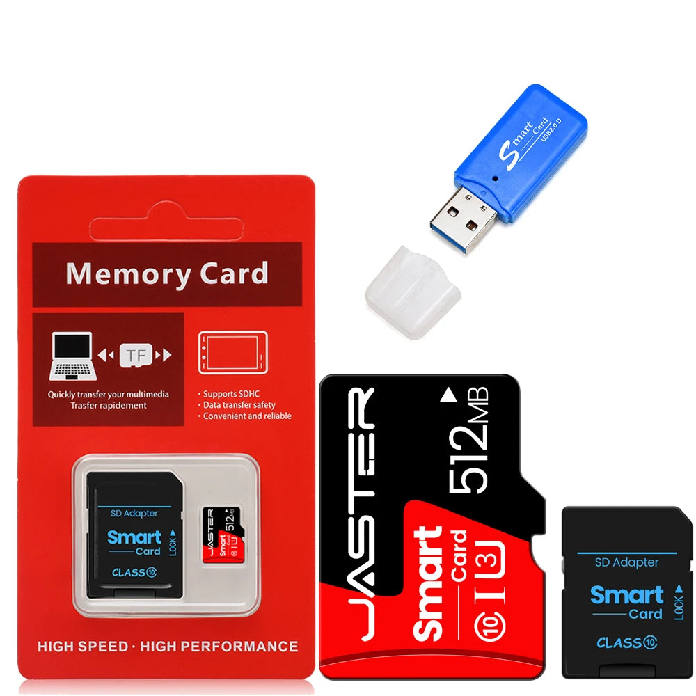JASTER Class 10 SD Card U3 V30 A1 SDXC Memory Card SD Memory Card PRIMED