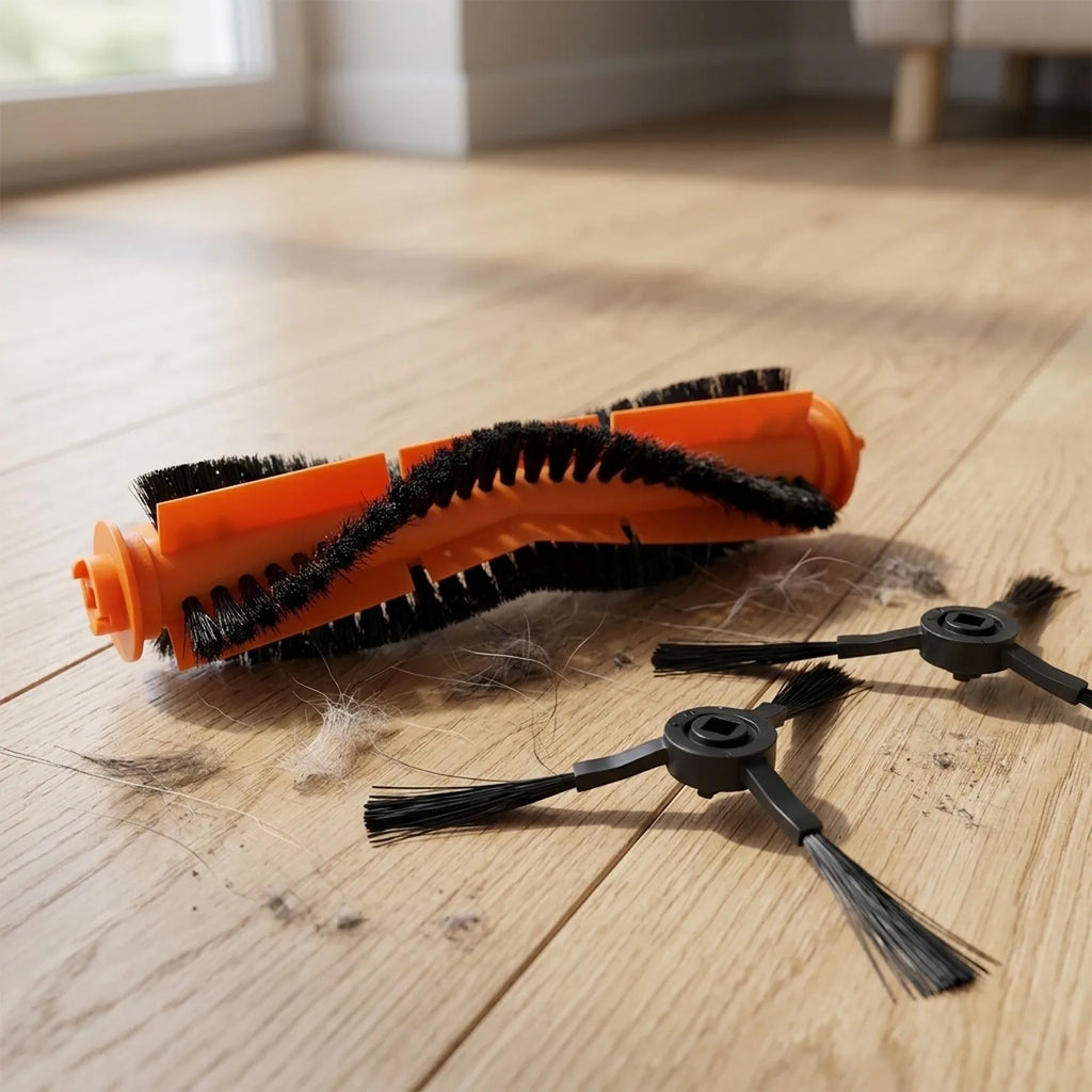 Robot Vacuum Replacement Brush Kit – Main & Side Brushes Vacuum Brush Kit PRIMED