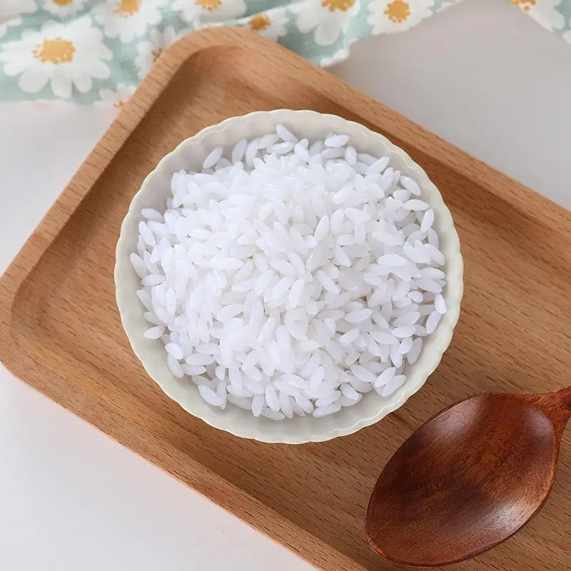 100g Fake Rice Grain Model – DIY Decor & Photo Prop Fake Food Prop PRIMED