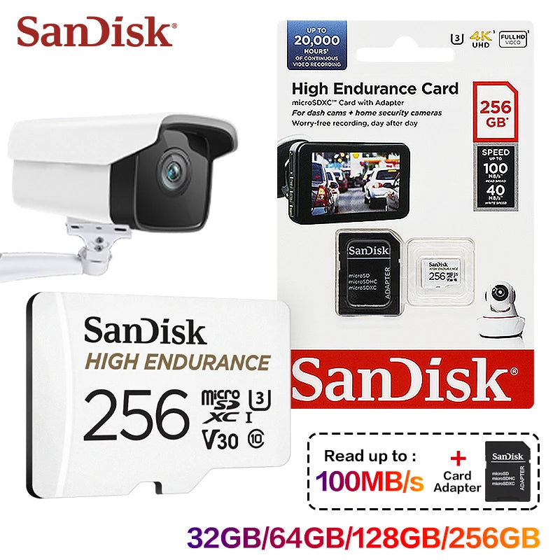 SanDisk 4K MicroSD Card for Dash Cams & Security Cameras MicroSD Memory Card PRIMED