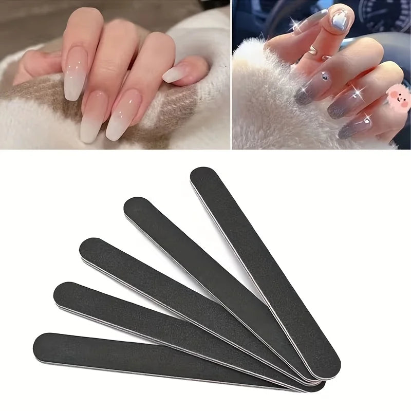 Ouriner Double-Sided Nail File Set 100/180 Grit – 5 or 10 Pcs