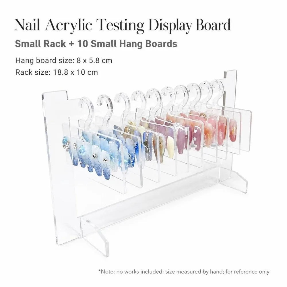 Acrylic Nail Art Display Rack – Transparent Desktop Stand Nail Display Rack PRIMED
