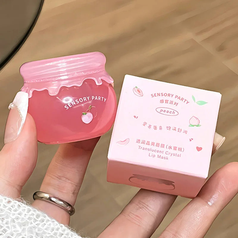 ZYXUAQIR 6g Moisturizing Lip Mask Balm – Grape & Peach