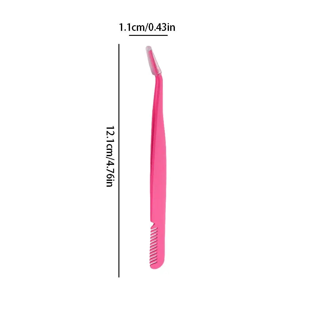 Stainless Steel Eyelash Extension Tweezers Curved & Straight
