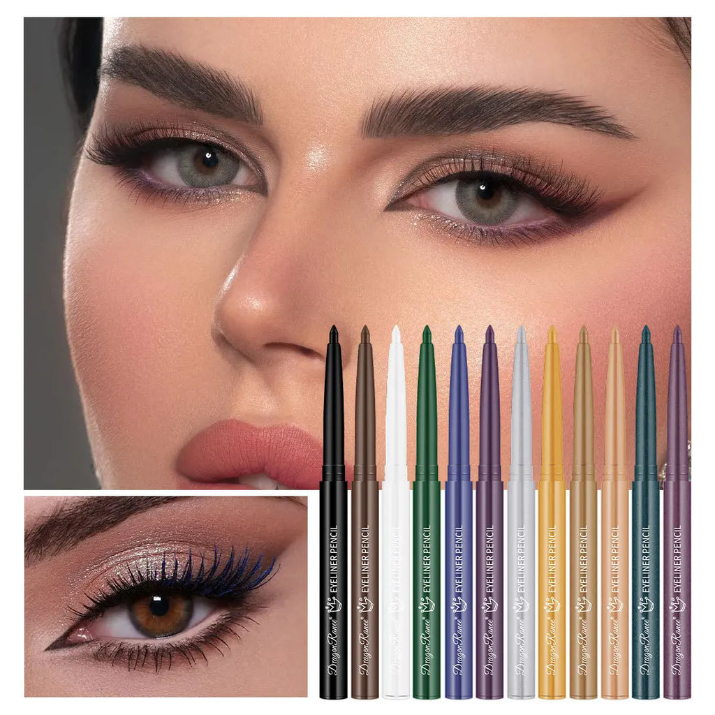 Dragon Ranee Waterproof Gel Eyeliner Pencil – Matte & Shimmer Gel Eyeliner Pencil PRIMED
