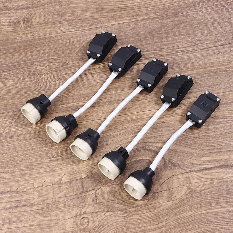 5-Pack GU10 Ceramic Lamp Holder Socket 2A 250V Terminal Box Lamp Holder Socket PRIMED