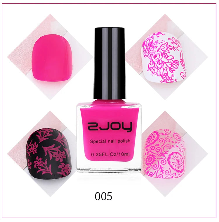 10ml Nail Art Stamping Polish – 30 Colors Air Dry Varnish Nail Stamping Polish PRIMED GY002-05