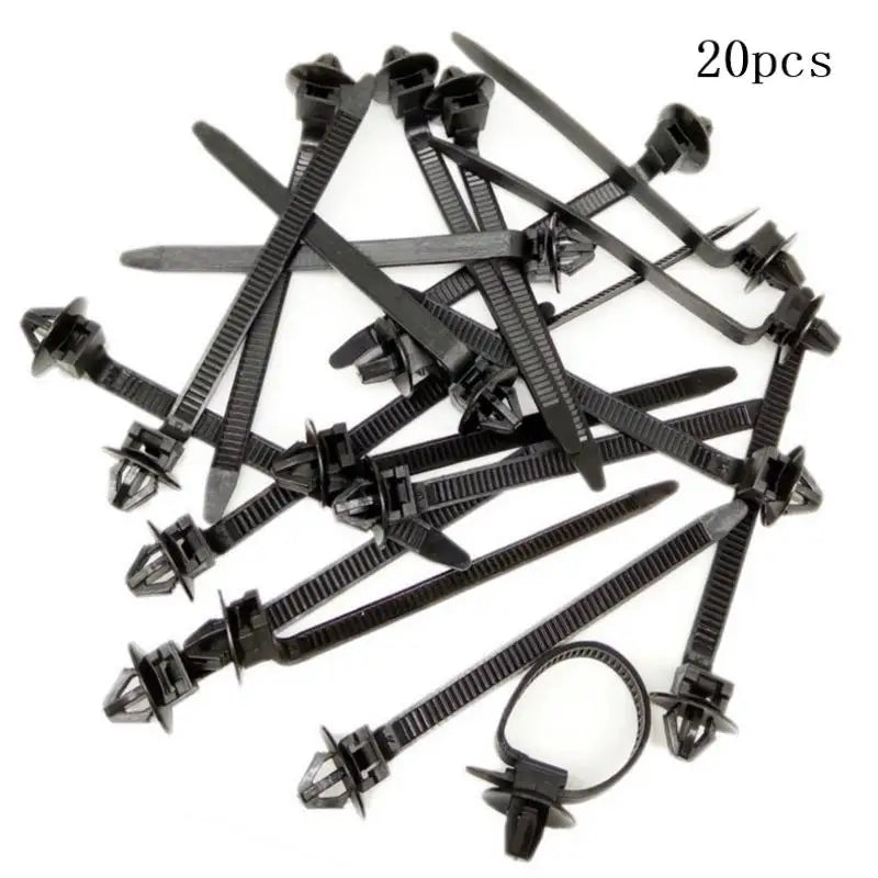 Nylon Push Mount Wire Harness Clamp Clips 10/20PCS Black Wire Harness Clips PRIMED A20