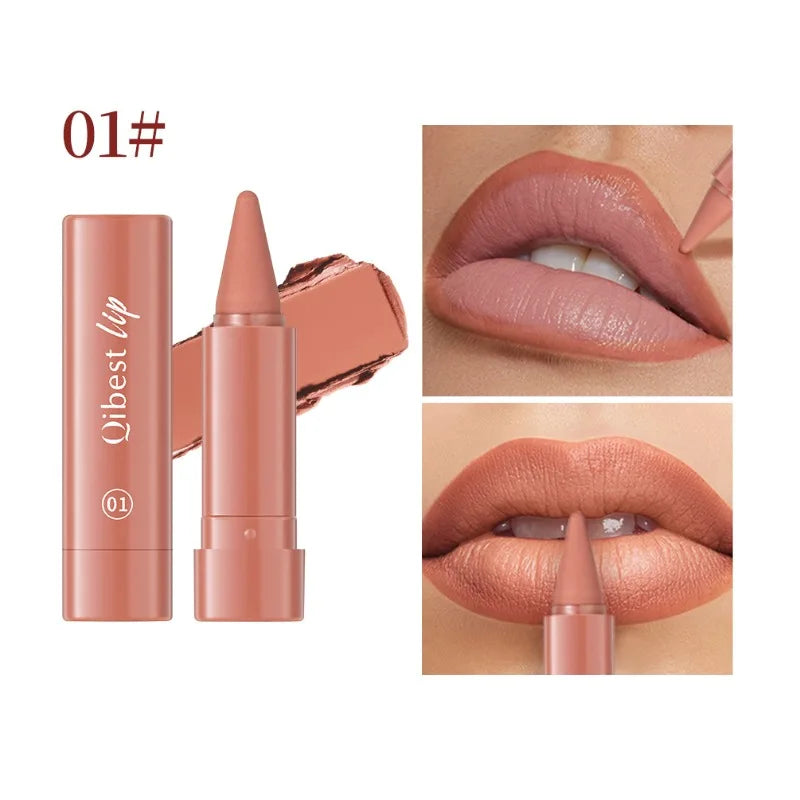 Tapered Matte Velvet Lip Liner Pencil – 6 Colors Long-Lasting Lip Liner Pencil PRIMED 01
