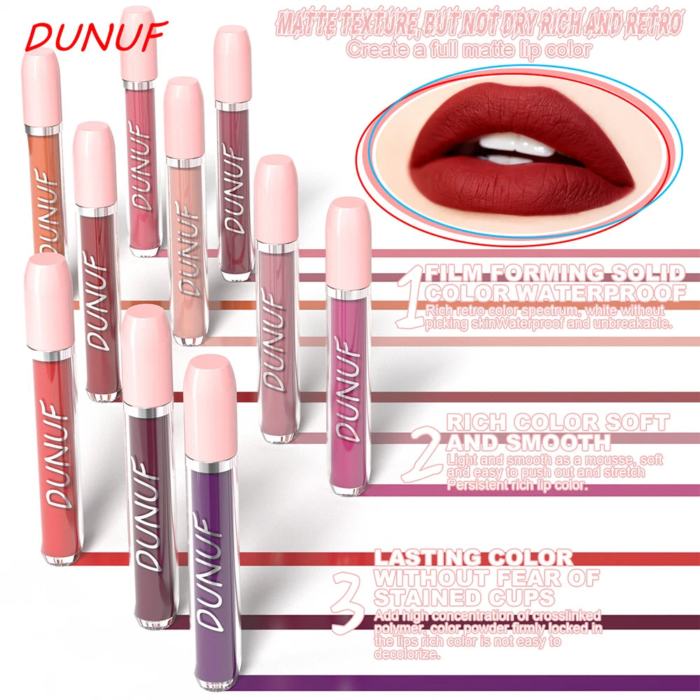 Velvet Matte Liquid Lip Gloss 25 Colors – Waterproof & Long-Lasting Liquid Lip Gloss PRIMED