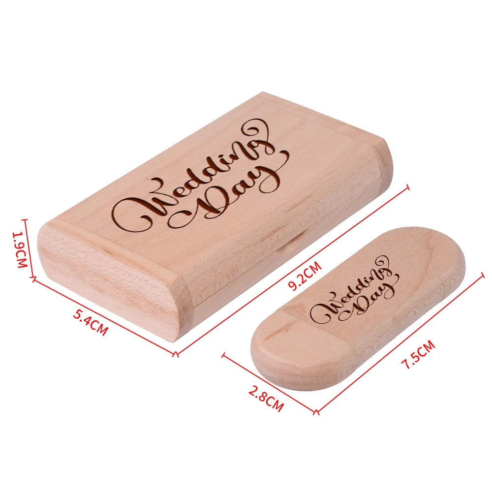 Wooden USB Flash Drive Type-C Custom Logo 16–128GB | JASTER USB Flash Drive PRIMED