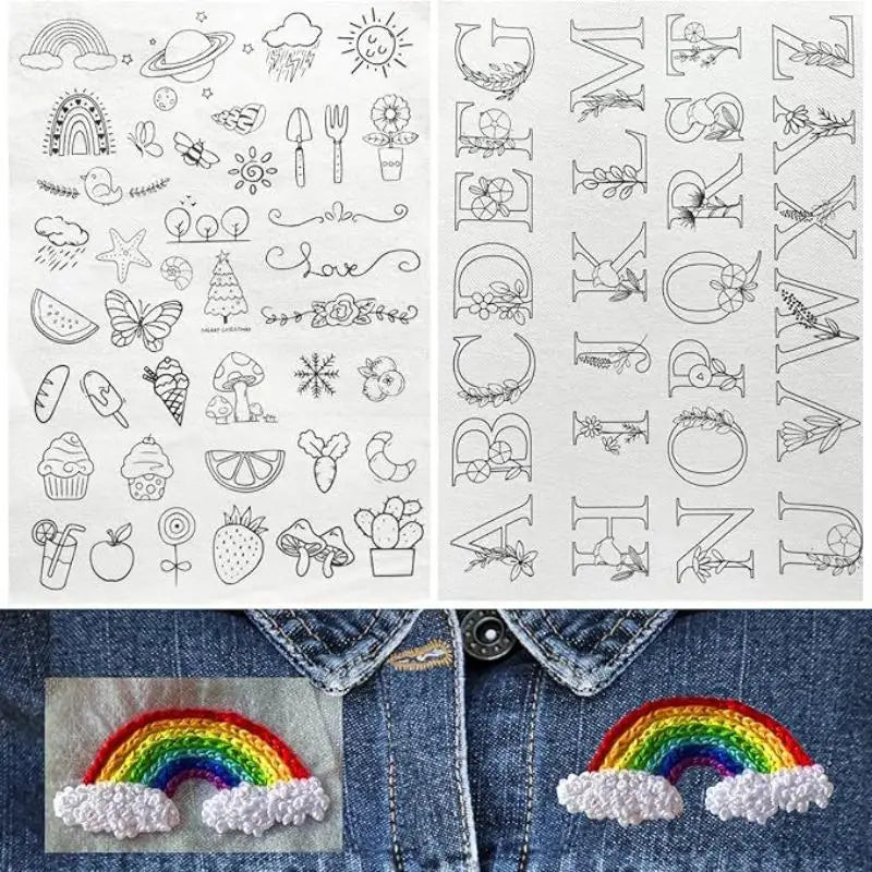 Water Soluble Embroidery Stabilizer Stickers – 2 Sheets