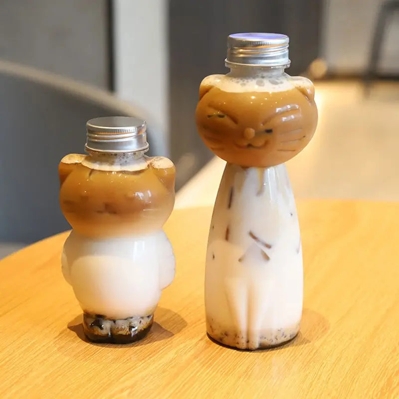 Transparent PET Juice Bottle Sealed Cap 350ml 500ml | Cold Drinks