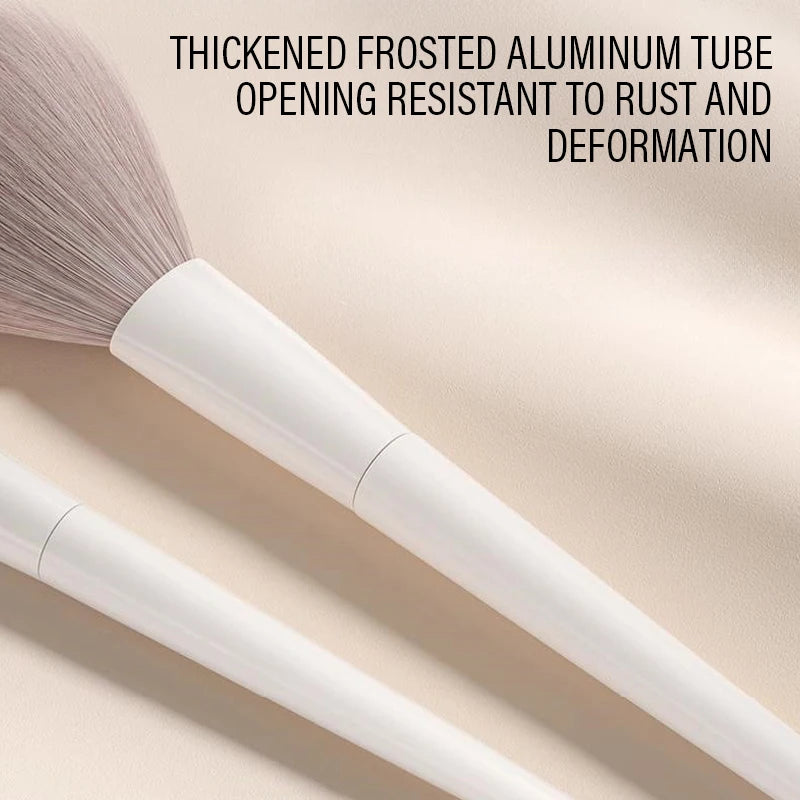 Ivory White Makeup Brush Set 5/7/10/12 Pcs – Soft Synthetic