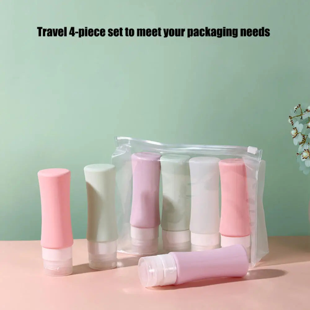 Silicone Travel Bottles 90ml | TSA-Approved Dispenser Set