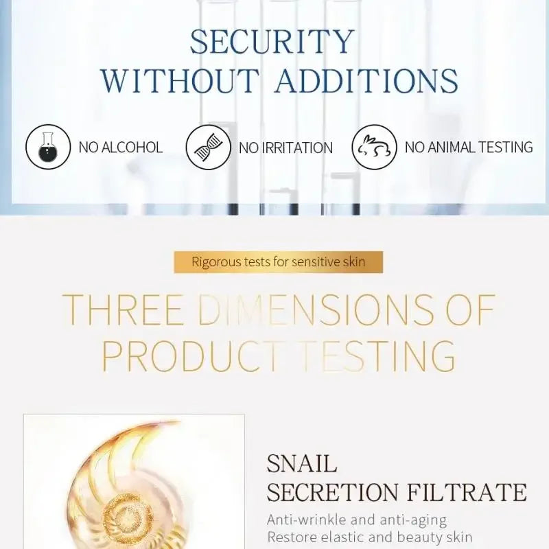 LAIKOU 24K Gold Snail Facial Serum – Hydrating & Brightening Facial Serum PRIMED