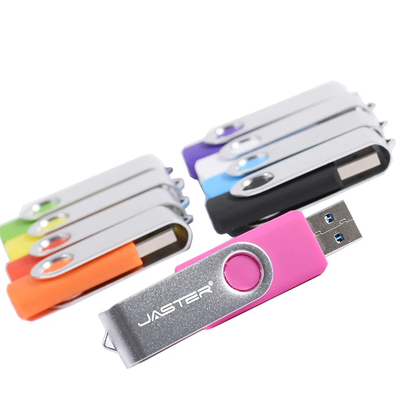 JASTER USB Flash Drive 4GB–128GB Pen Drive + Free Keychain USB Flash Drive PRIMED