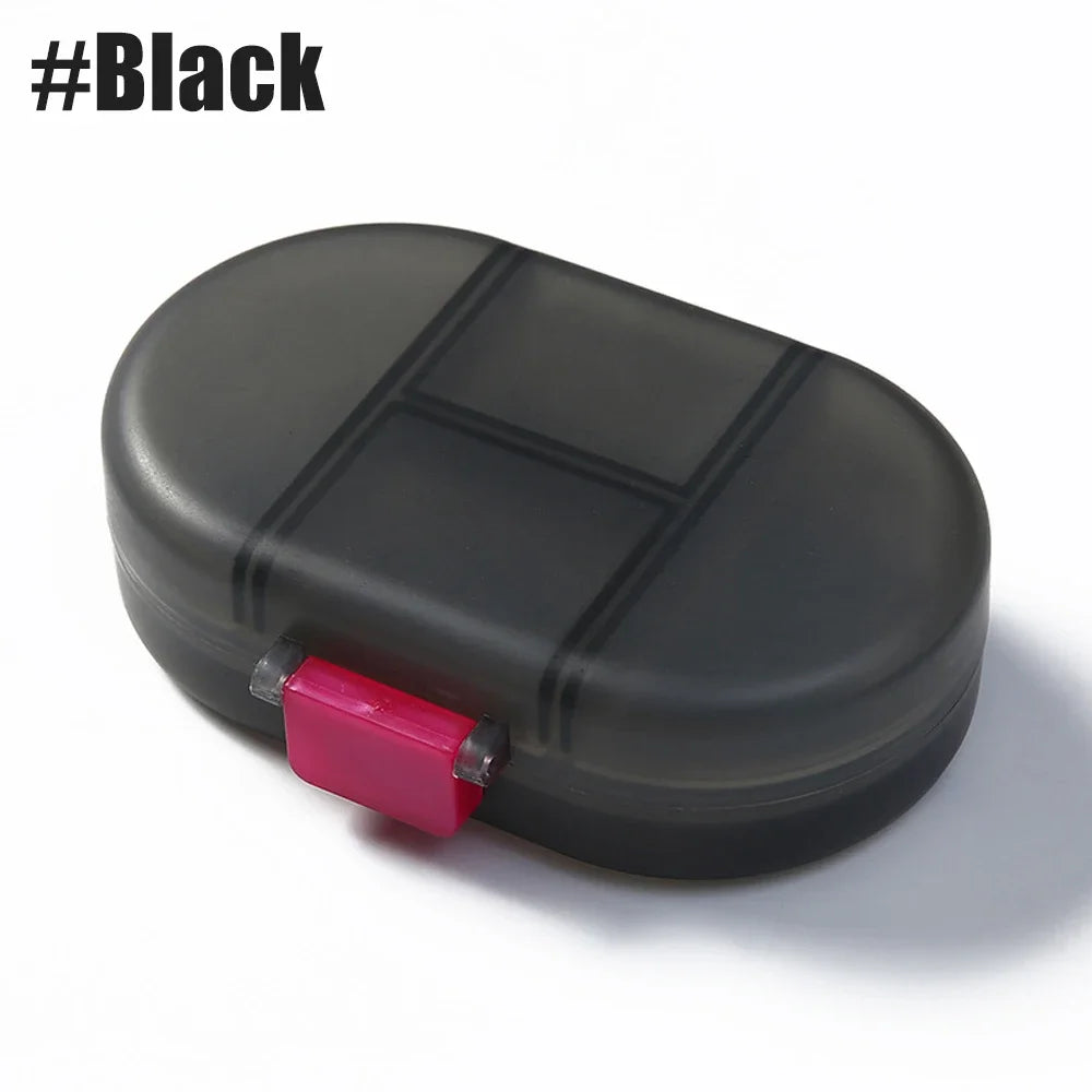 Travel Pill Organizer 8 Compartments – Airtight Medicine Case