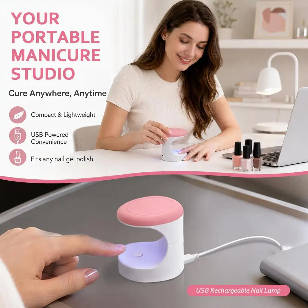 Mini UV LED Nail Lamp – Portable USB Gel Polish Dryer