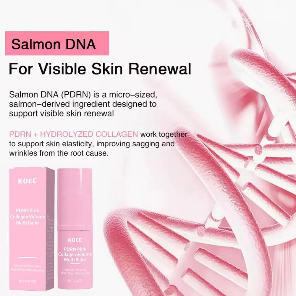 PDRN Pink Collagen Multi Balm – Face, Neck & Lip Moisture Collagen Balm Stick PRIMED
