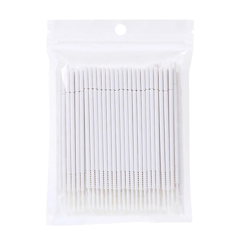 100pcs Microbrush Eyelash Extension Applicator Brushes Lash Applicator Brush PRIMED 100pcs white