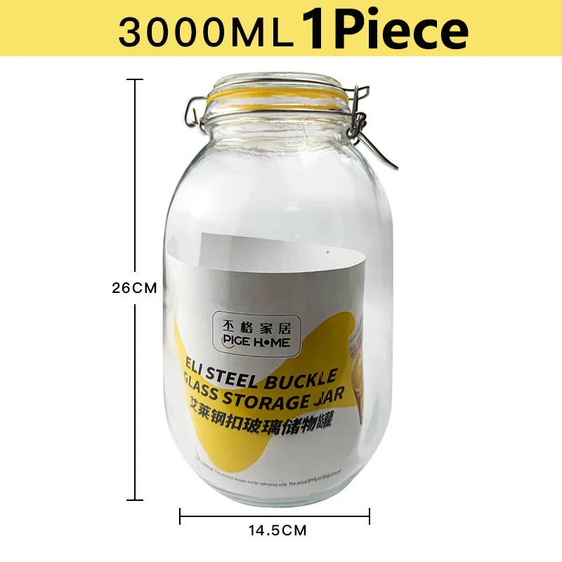 Wide Mouth Glass Mason Jar with Airtight Lid – HeY LiLac