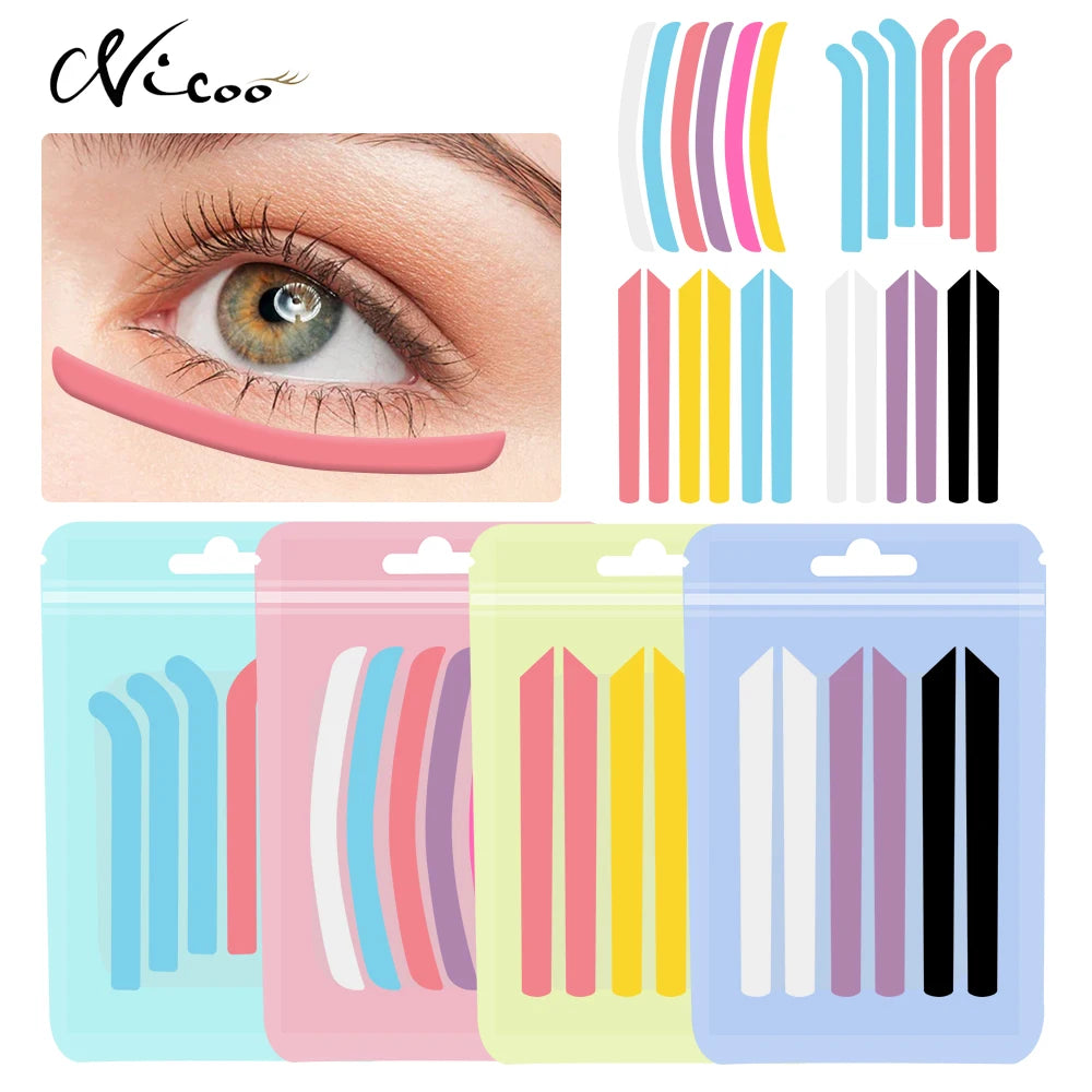 6-Pack Reusable Silicone Lash Lift & Extension Eye Pads | NICOO Lash Extension Pads PRIMED