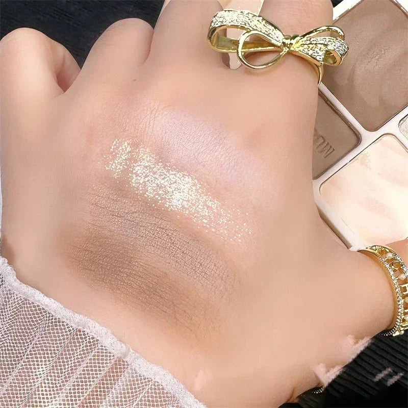 4-Color Highlight & Contour Palette – Matte Bronzer Blush Highlight Contour Palette PRIMED
