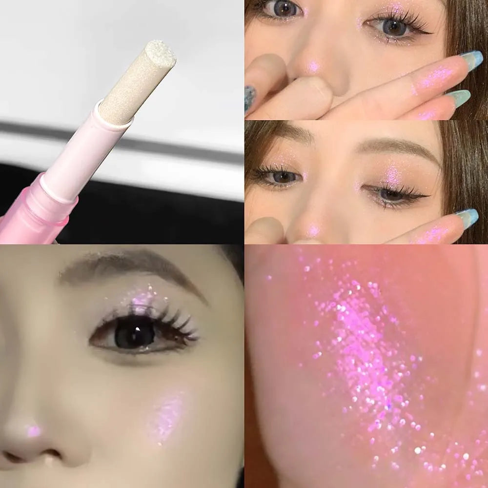 Shimmer Highlighter Stick – Diamond Glitter Eyeshadow Pencil