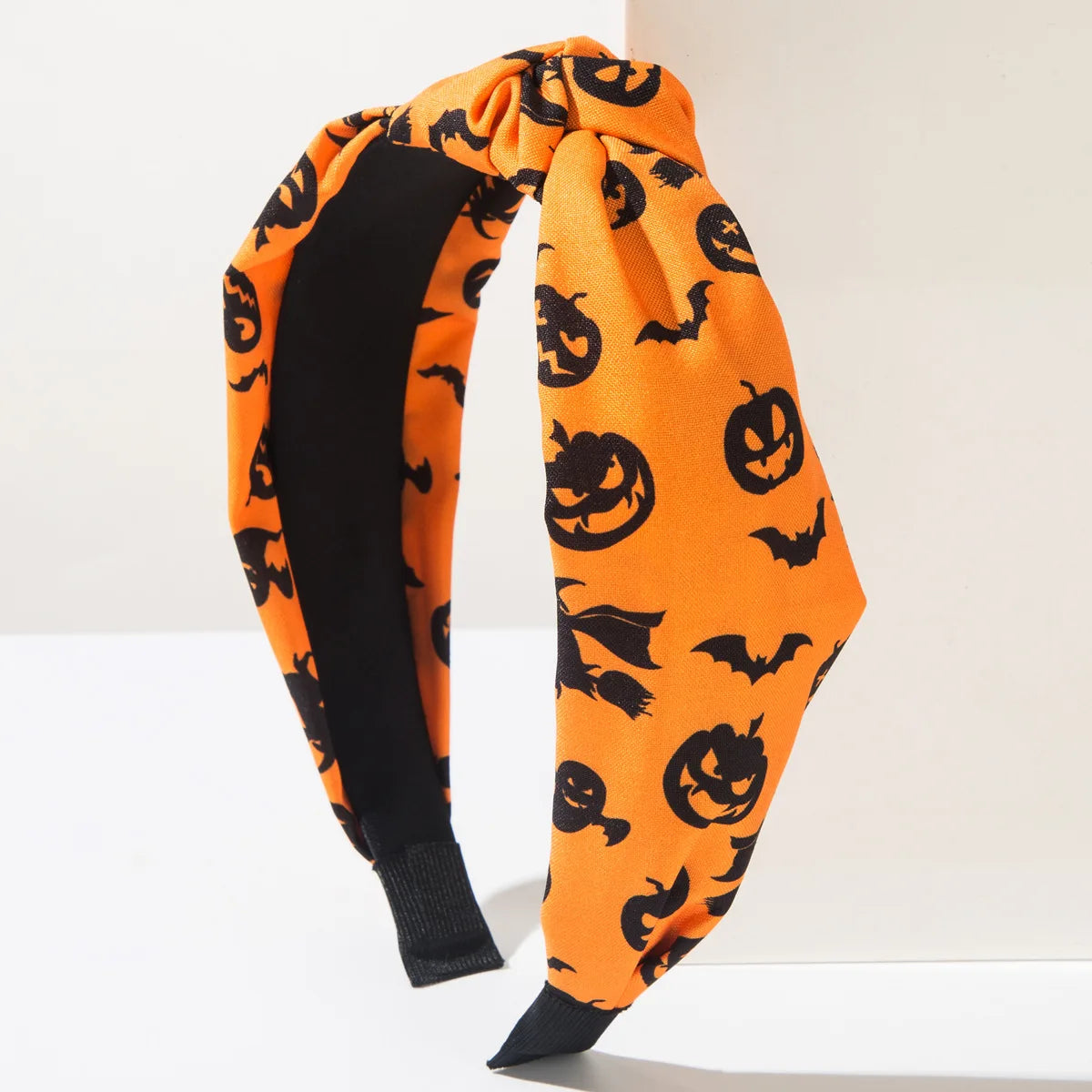 Halloween Pumpkin Bat Ghost Headband – Festive Hair Accessory Halloween Headband PRIMED Orange
