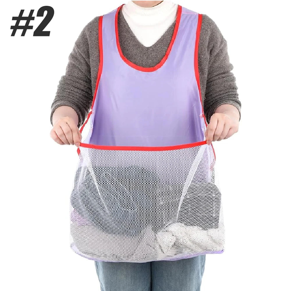 Women's Cross-Back Waterproof Laundry Apron | Large Pocket