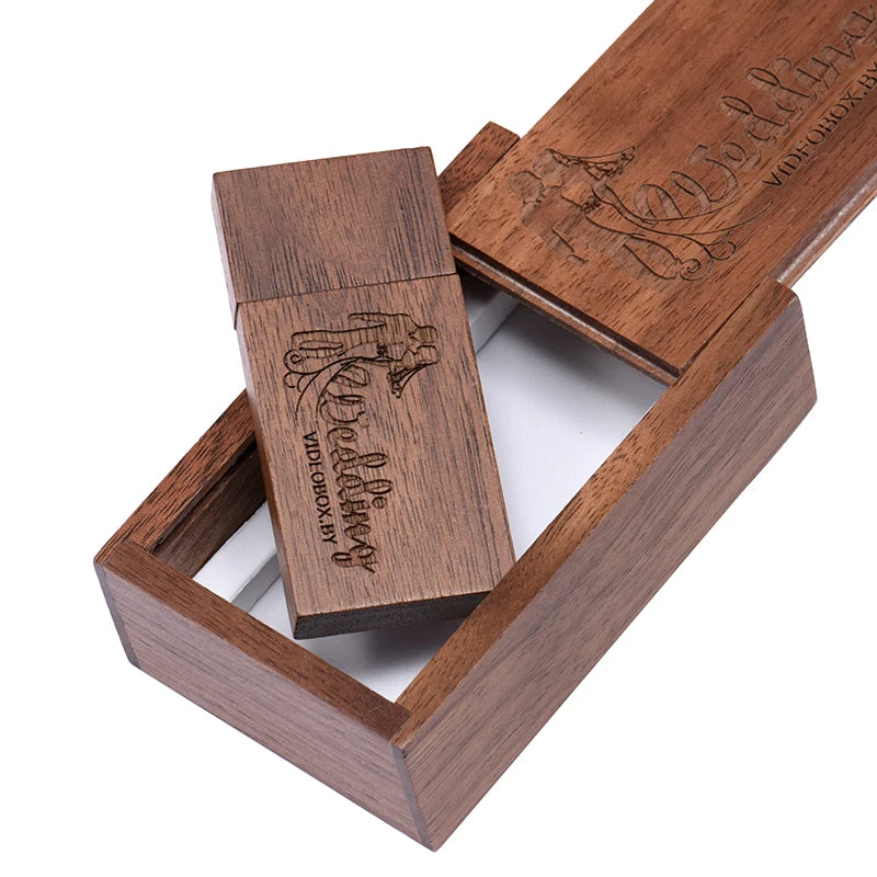 JASTER Wooden USB Flash Drive Custom Logo 4GB–128GB Wooden USB Flash Drive PRIMED