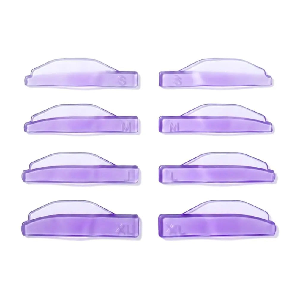 Silicone Eyelash Perm Curling Pads – 4 Pairs, 4 Sizes