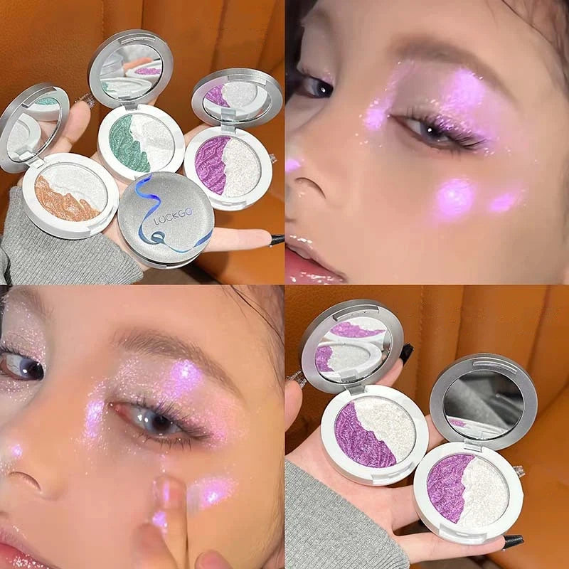 Shimmer Glitter Highlighter Palette – Face & Body Bronzer